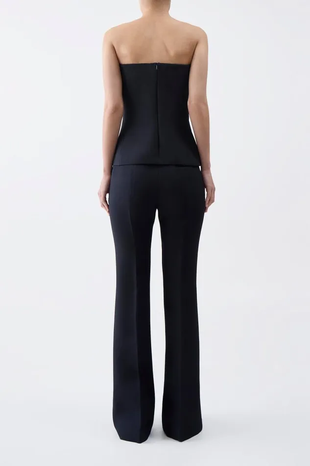 Gabriela Hearst Tops Women Una Top In Black Wool Silk Cady