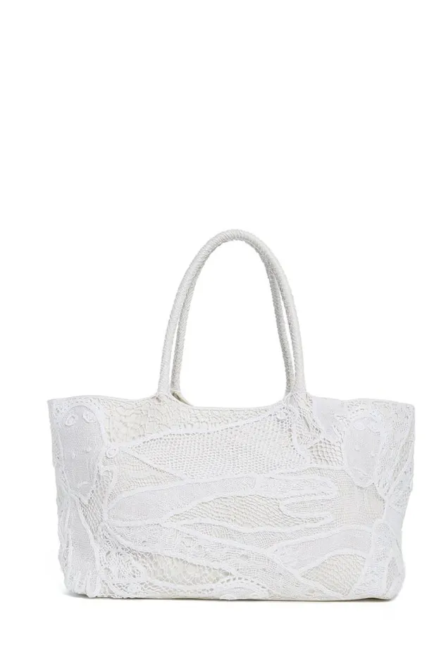 Gabriela Hearst Totes WomenMen Mcewan Tote Bag In Ivory Leather With Cotton Macrame Gabriela Hearst Totes WomenMen Mcewan Tote Bag In Ivory Leather With Cotton Macrame