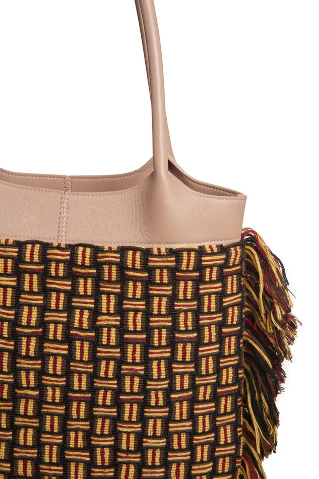 Gabriela Hearst Totes WomenMen Tote Bag In Nude Nappa Leather With Macrame