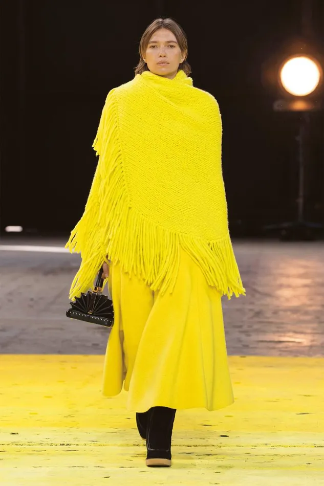 Gabriela Hearst Wraps and Throws Women Lauren Knit Wrap In Citrine Welfat Cashmere