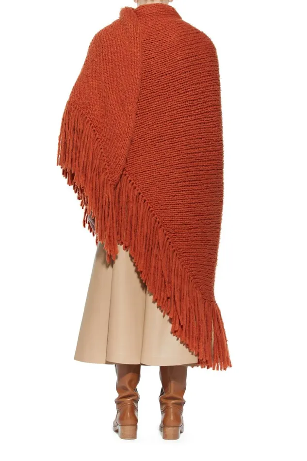 Gabriela Hearst Wraps and Throws Women Lauren Knit Wrap In Copper Welfat Cashmere