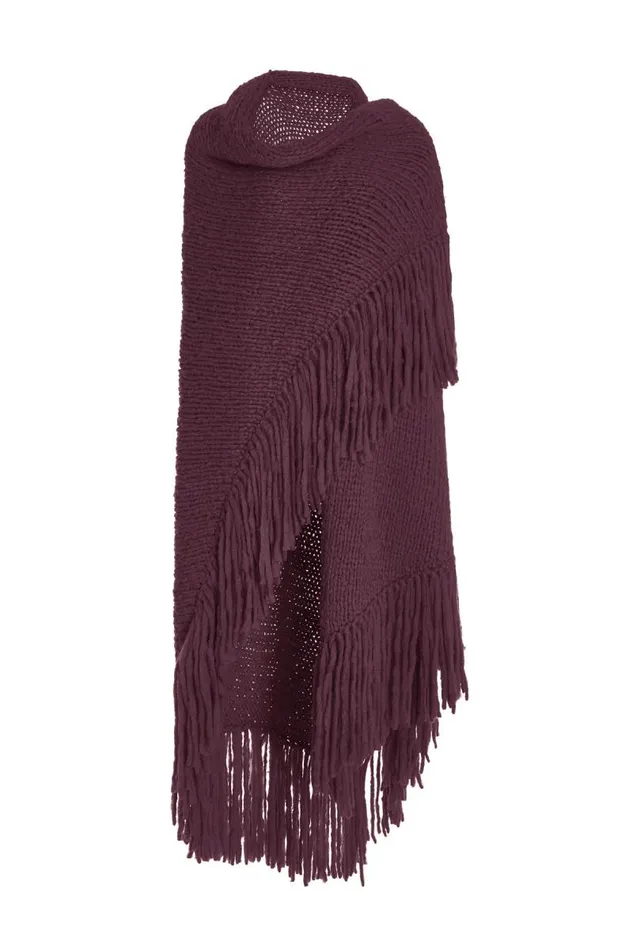 Gabriela Hearst Wraps and Throws Women Lauren Knit Wrap In Deep Bordeaux Welfat Cashmere Gabriela Hearst Wraps and Throws Women Lauren Knit Wrap In Deep Bordeaux Welfat Cashmere