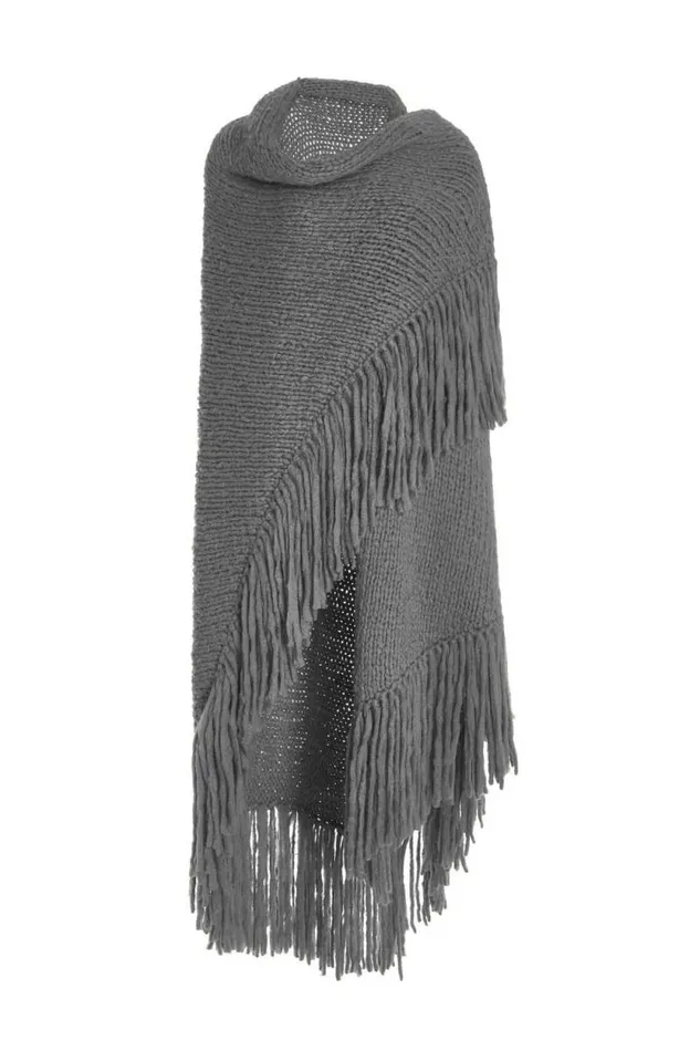 Gabriela Hearst Wraps and Throws Women Lauren Knit Wrap In Grey Welfat Cashmere