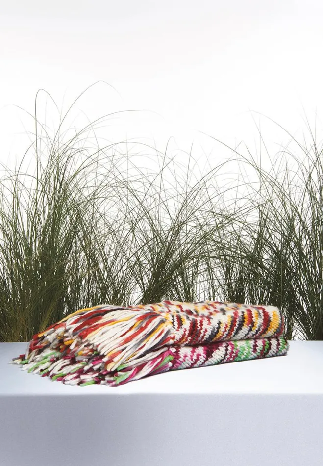 Gabriela Hearst Wraps and Throws Women Lauren Knit Wrap In Space Dye Fire Multi Welfat Cashmere