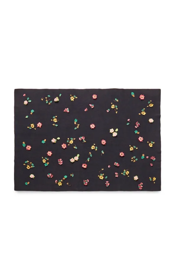 Gabriela Hearst Wraps and Throws Women Miles Knit Blanket In Dark Navy Cashmere