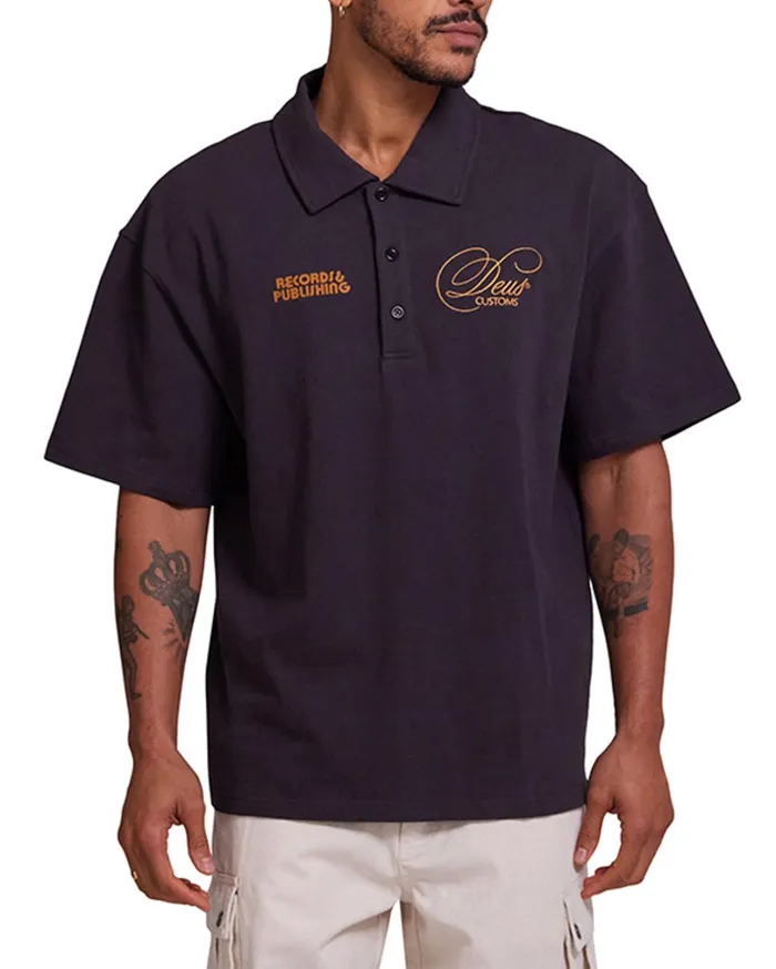 Gaffer Polo 8211 Anthracite Men Deus Ex Machina Shirts