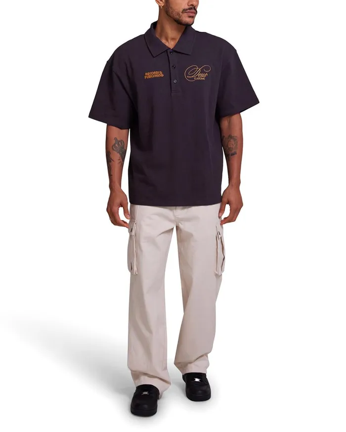 Gaffer Polo 8211 Anthracite Men Deus Ex Machina Shirts Gaffer Polo 8211 Anthracite Men Deus Ex Machina Shirts