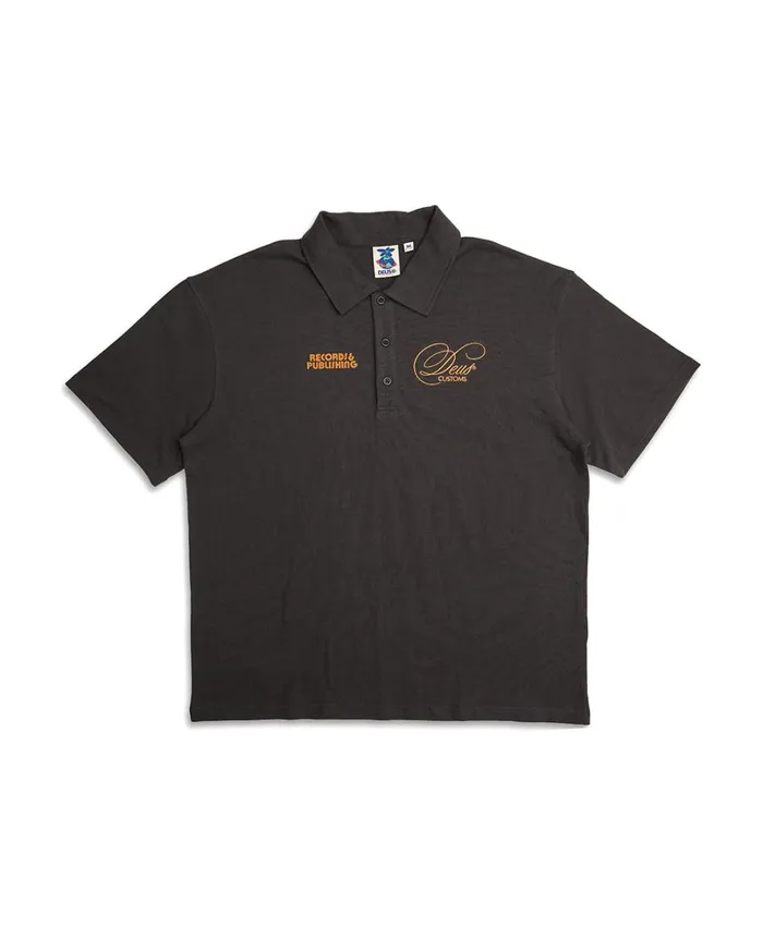 Gaffer Polo 8211 Anthracite Men Deus Ex Machina Shirts Gaffer Polo 8211 Anthracite Men Deus Ex Machina Shirts