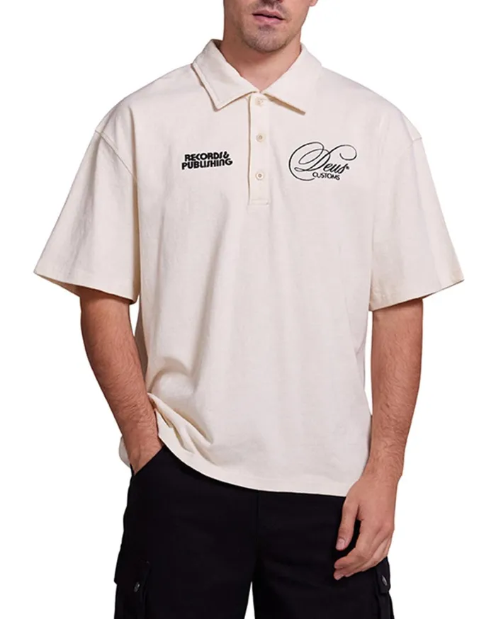 Gaffer Polo 8211 Dirty White Men Deus Ex Machina Shirts