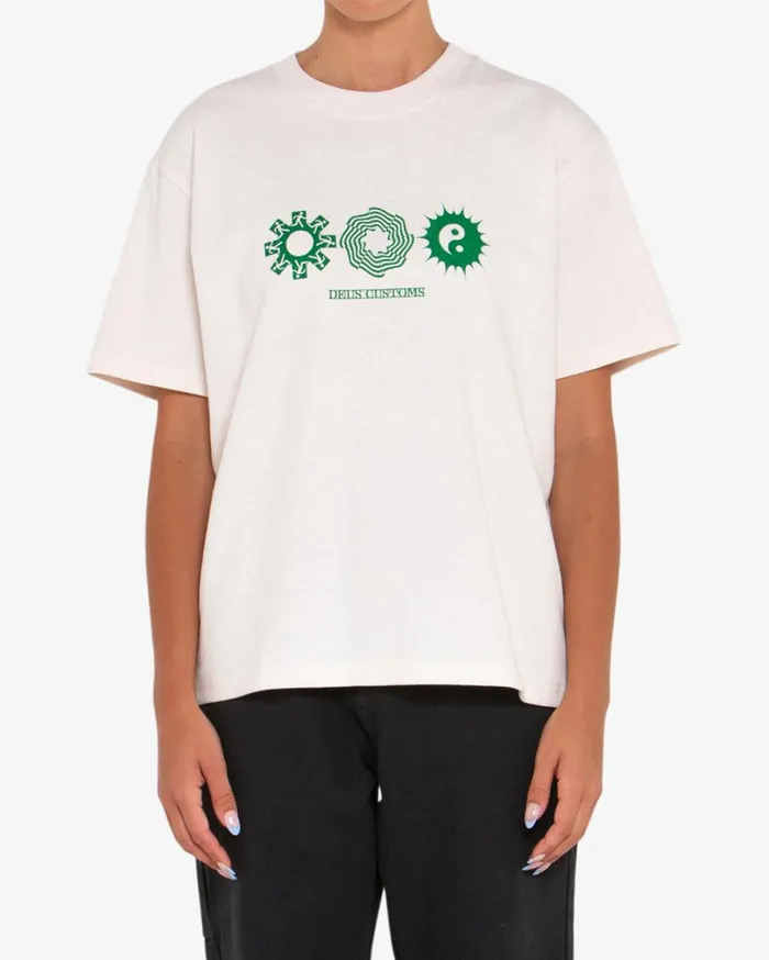 Garden Tee 8211 White Sand Women Deus Ex Machina Tees