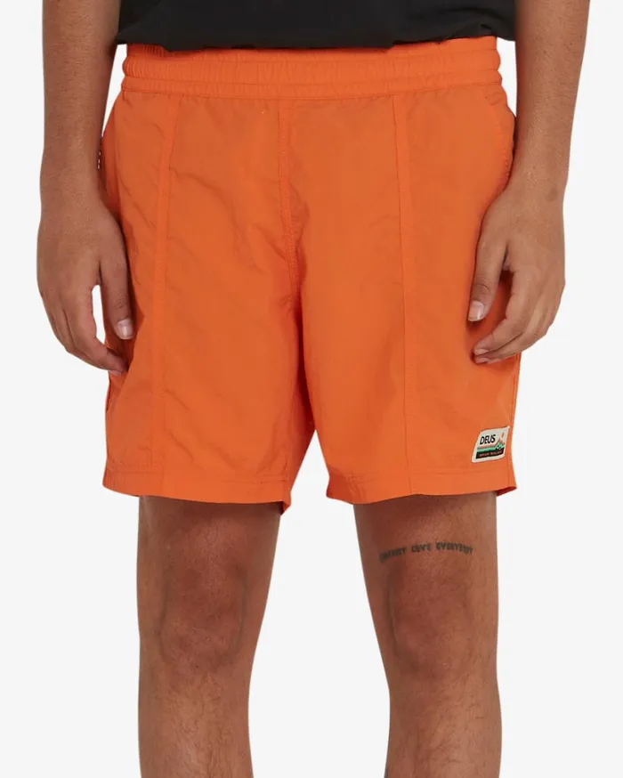 Glide Swim Short 8211 Orange Ochre Men Deus Ex Machina Boardshorts