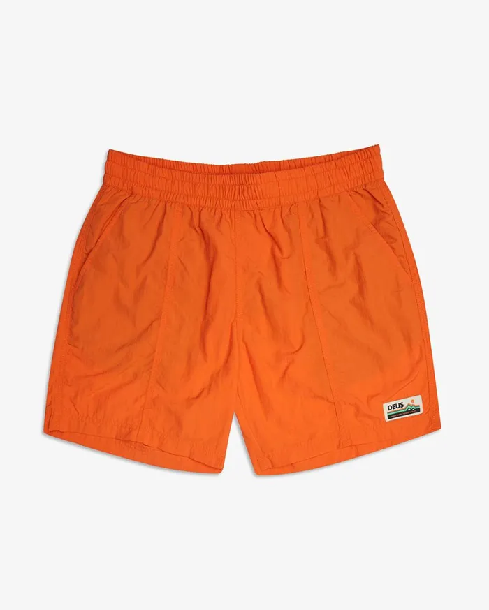 Glide Swim Short 8211 Orange Ochre Men Deus Ex Machina Boardshorts Glide Swim Short 8211 Orange Ochre Men Deus Ex Machina Boardshorts