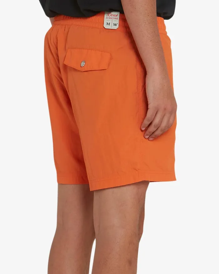 Glide Swim Short 8211 Orange Ochre Men Deus Ex Machina Boardshorts Glide Swim Short 8211 Orange Ochre Men Deus Ex Machina Boardshorts