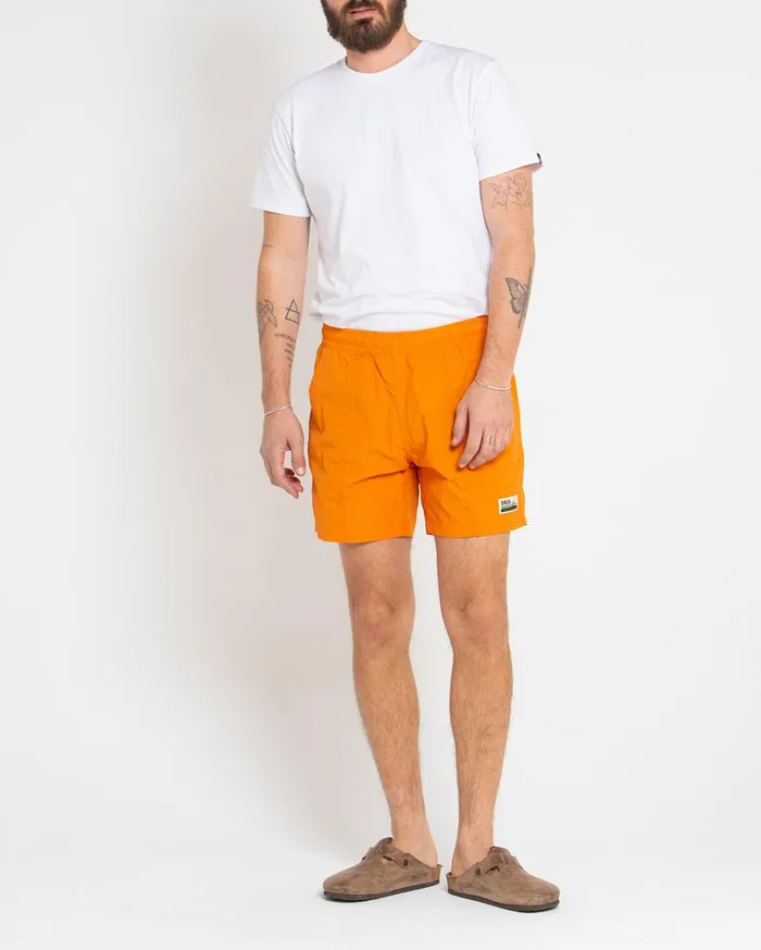 Glide Swim Short 8211 Orange Ochre Men Deus Ex Machina Boardshorts Glide Swim Short 8211 Orange Ochre Men Deus Ex Machina Boardshorts