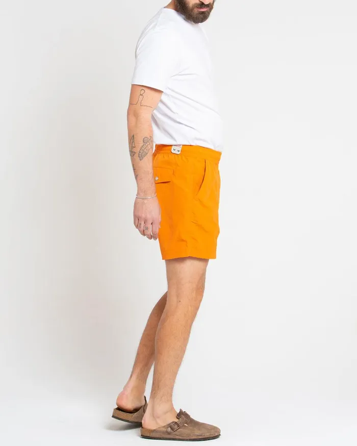 Glide Swim Short 8211 Orange Ochre Men Deus Ex Machina Boardshorts Glide Swim Short 8211 Orange Ochre Men Deus Ex Machina Boardshorts