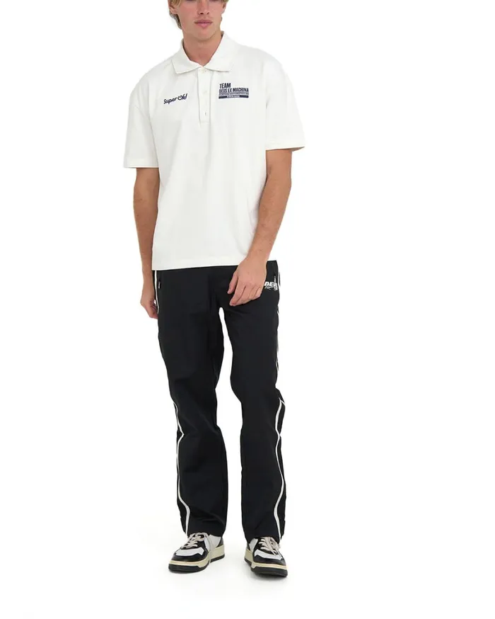 Grandstand Polo 8211 Vintage White Men Deus Ex Machina Shirts Grandstand Polo 8211 Vintage White Men Deus Ex Machina Shirts