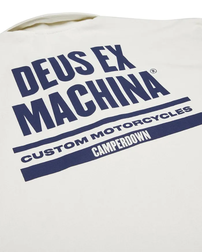 Grandstand Polo 8211 Vintage White Men Deus Ex Machina Shirts Grandstand Polo 8211 Vintage White Men Deus Ex Machina Shirts
