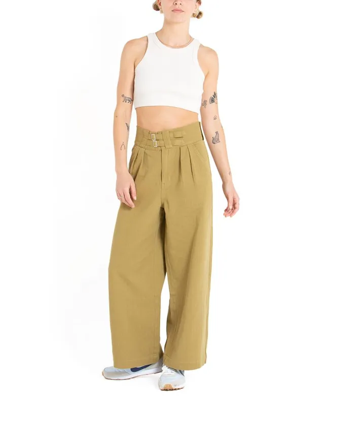 Gray Tailored Pant 8211 Ecru Olive Women Deus Ex Machina Bottoms Gray Tailored Pant 8211 Ecru Olive Women Deus Ex Machina Bottoms