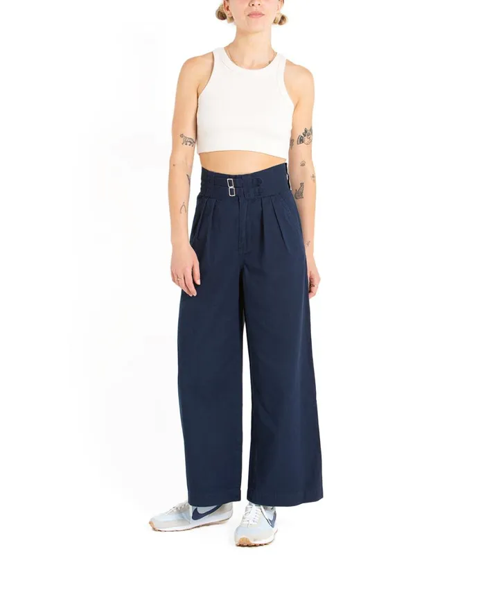 Gray Tailored Pant 8211 Navy Women Deus Ex Machina Bottoms Gray Tailored Pant 8211 Navy Women Deus Ex Machina Bottoms