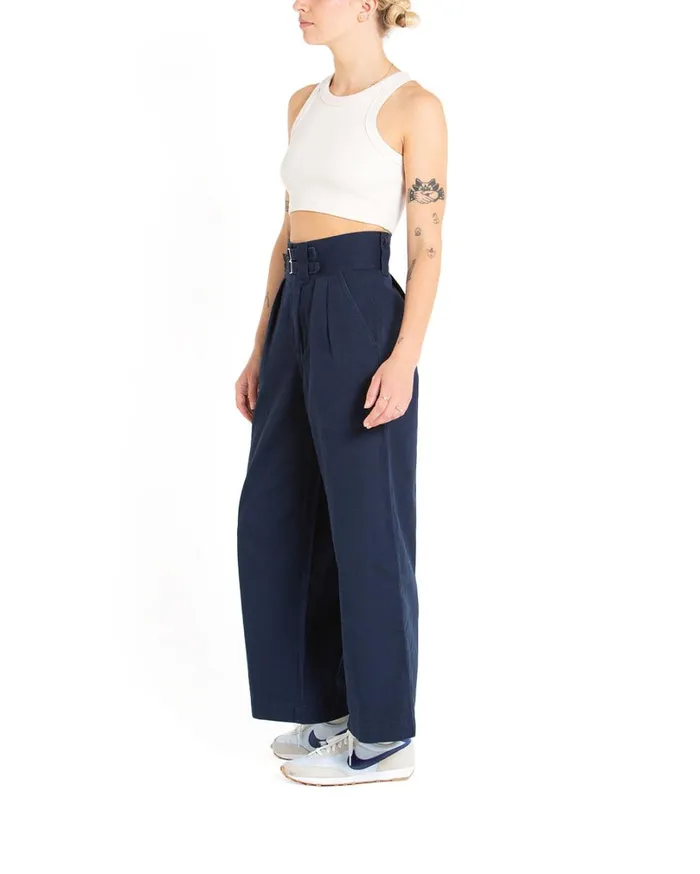 Gray Tailored Pant 8211 Navy Women Deus Ex Machina Bottoms Gray Tailored Pant 8211 Navy Women Deus Ex Machina Bottoms
