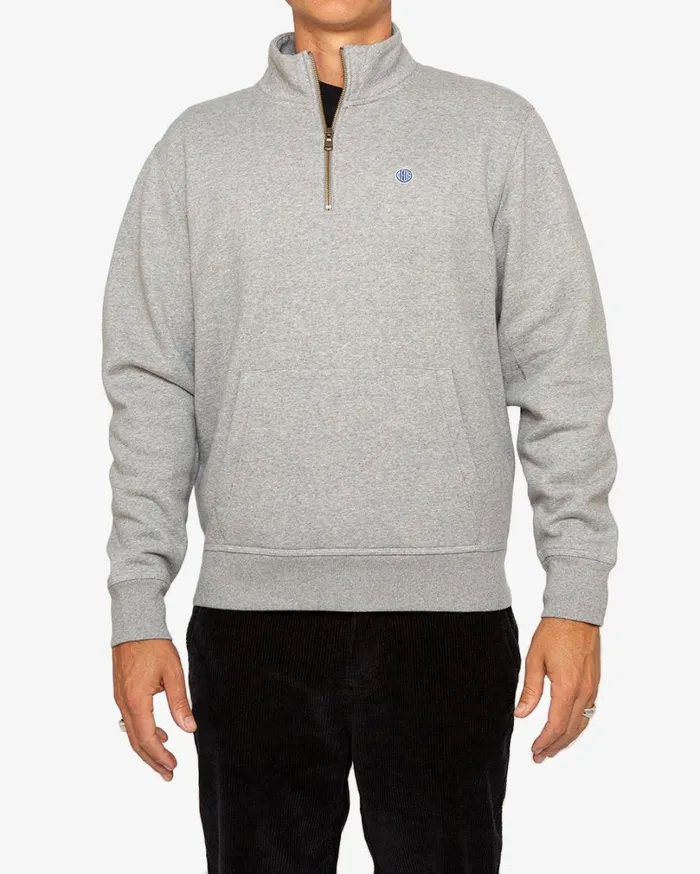 Grove Zip Sweat 8211 Grey Marle Men Deus Ex Machina Hoodies and Sweaters