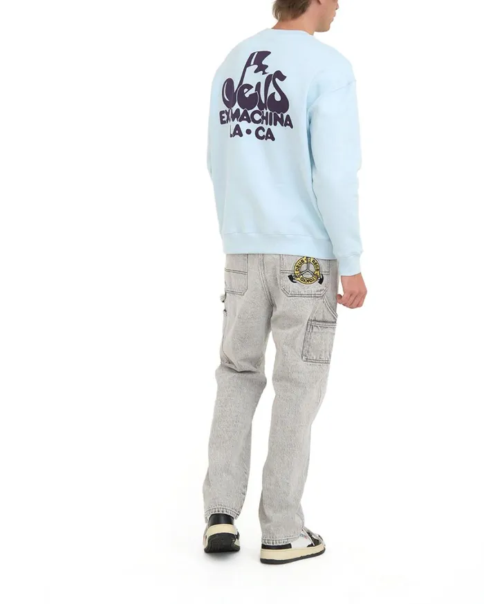 Harmony Crew 8211 Illusion Blue Men Deus Ex Machina Hoodies and Sweaters Harmony Crew 8211 Illusion Blue Men Deus Ex Machina Hoodies and Sweaters