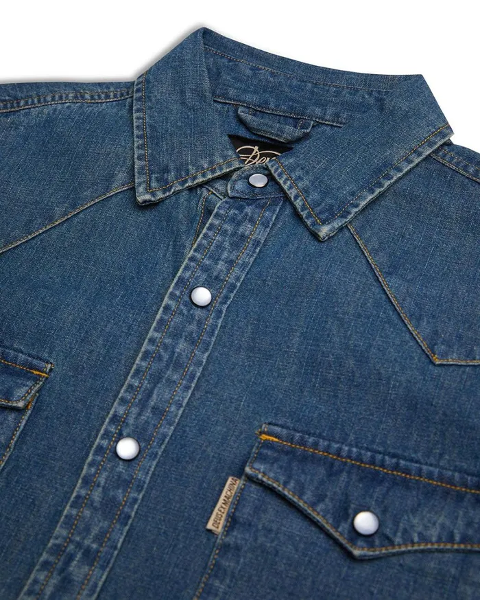 Harrier Denim Shirt 8211 Bleach Wash Men Deus Ex Machina Shirts Harrier Denim Shirt 8211 Bleach Wash Men Deus Ex Machina Shirts