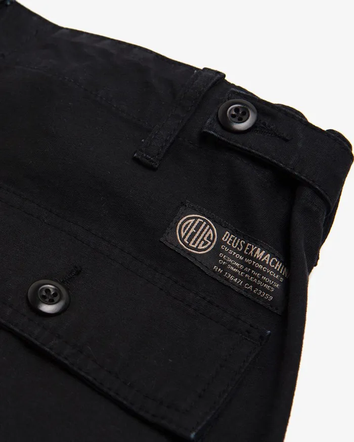 Harris Cropped Fatigue Pant 8211 Black Men Deus Ex Machina Pants Harris Cropped Fatigue Pant 8211 Black Men Deus Ex Machina Pants