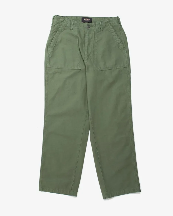Harris Cropped Fatigue Pant 8211 Clover Green Men Deus Ex Machina Pants Harris Cropped Fatigue Pant 8211 Clover Green Men Deus Ex Machina Pants