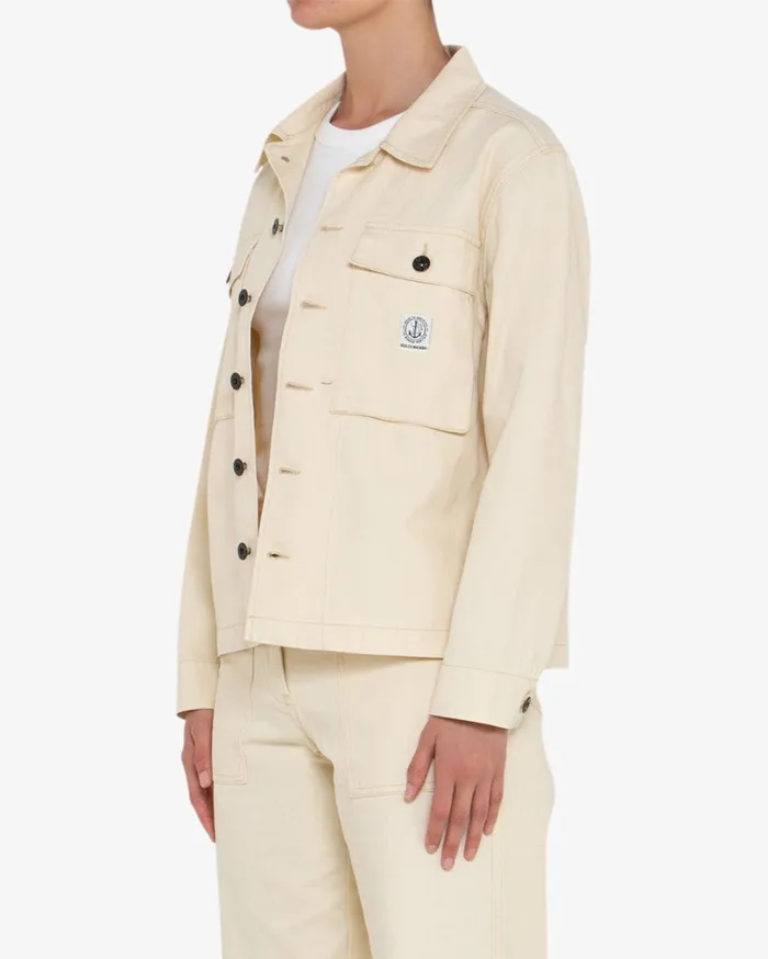 Hbt Naval Overshirt 8211 Bone White Women Deus Ex Machina Shirts Hbt Naval Overshirt 8211 Bone White Women Deus Ex Machina Shirts
