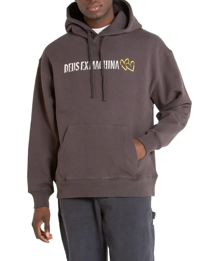 Heads Roll Hoodie 8211 Anthracite Men Deus Ex Machina Hoodies and Sweaters