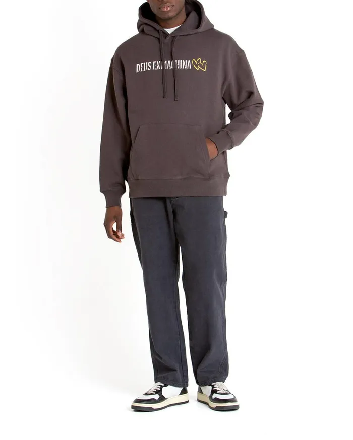 Heads Roll Hoodie 8211 Anthracite Men Deus Ex Machina Hoodies and Sweaters Heads Roll Hoodie 8211 Anthracite Men Deus Ex Machina Hoodies and Sweaters