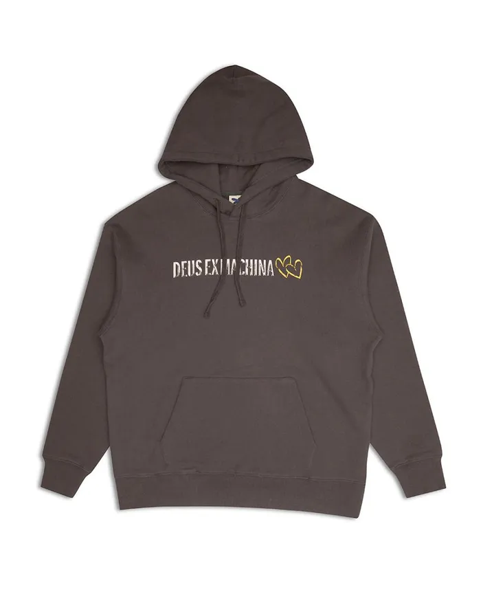 Heads Roll Hoodie 8211 Anthracite Men Deus Ex Machina Hoodies and Sweaters Heads Roll Hoodie 8211 Anthracite Men Deus Ex Machina Hoodies and Sweaters