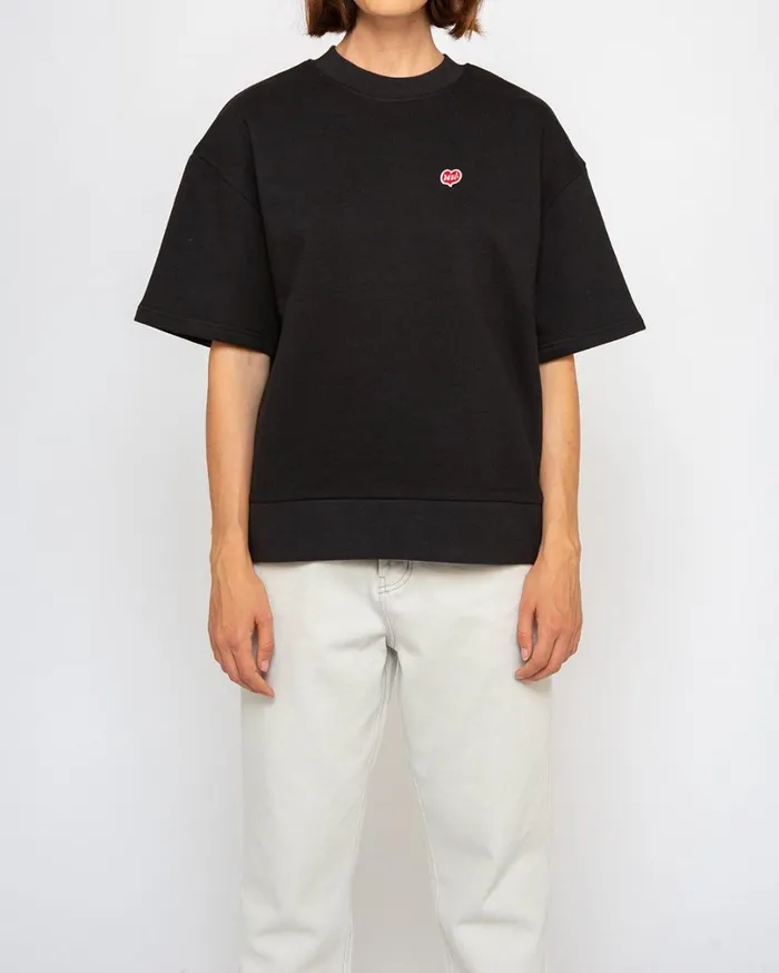 Heart Short Sleeve Crew 8211 Black Women Deus Ex Machina Hoodies and Sweaters Heart Short Sleeve Crew 8211 Black Women Deus Ex Machina Hoodies and Sweaters