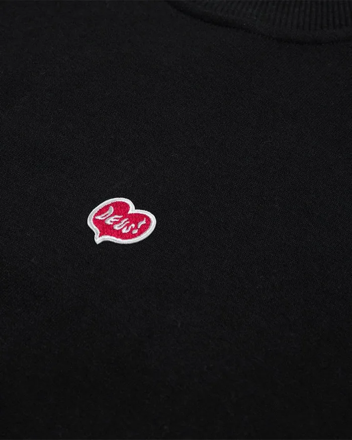 Heart Short Sleeve Crew 8211 Black Women Deus Ex Machina Hoodies and Sweaters Heart Short Sleeve Crew 8211 Black Women Deus Ex Machina Hoodies and Sweaters