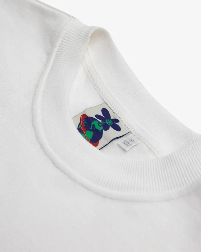 Heart Short Sleeve Crew 8211 Vintage White Women Deus Ex Machina Hoodies and Sweaters Heart Short Sleeve Crew 8211 Vintage White Women Deus Ex Machina Hoodies and Sweaters