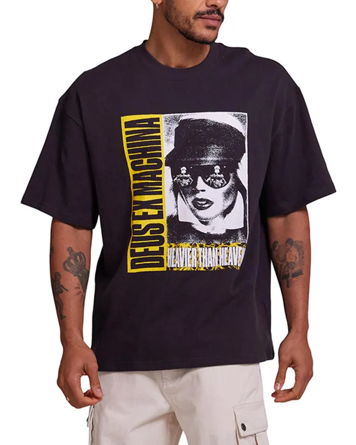 Heavier Than Heaven Tee 8211 Anthracite Men Deus Ex Machina Tees