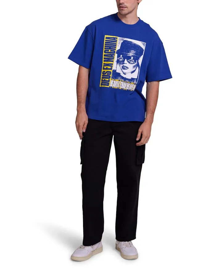 Heavier Than Heaven Tee 8211 True Blue Men Deus Ex Machina Tees Heavier Than Heaven Tee 8211 True Blue Men Deus Ex Machina Tees