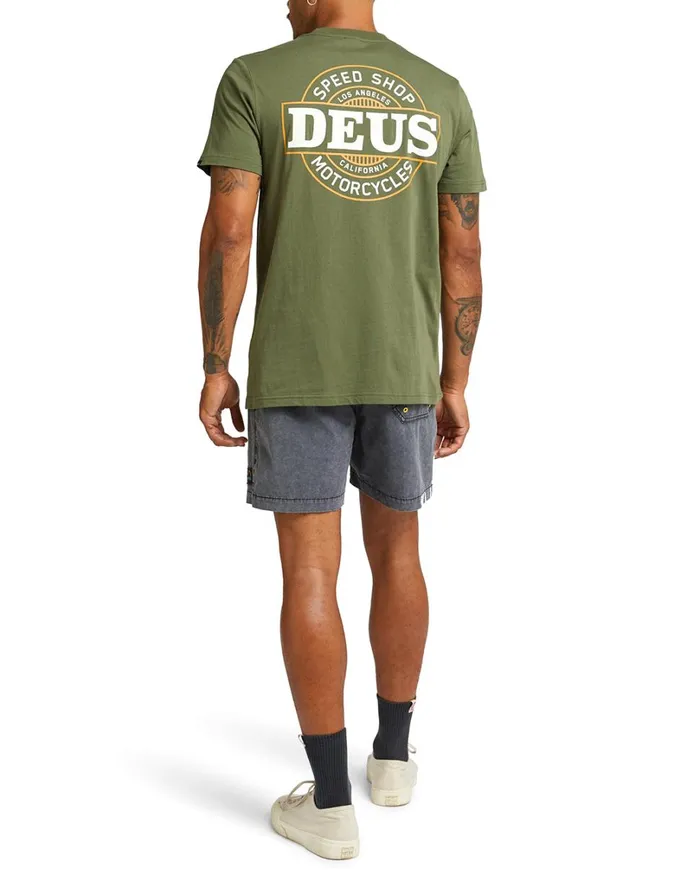 Hot Streak Tee 8211 Loden Green Men Deus Ex Machina Tees Hot Streak Tee 8211 Loden Green Men Deus Ex Machina Tees