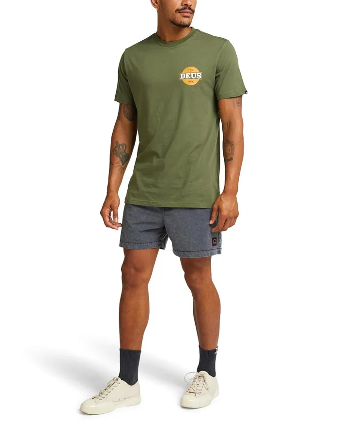Hot Streak Tee 8211 Loden Green Men Deus Ex Machina Tees Hot Streak Tee 8211 Loden Green Men Deus Ex Machina Tees