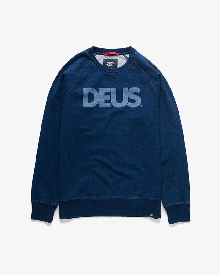 Indigo All Caps Crew 8211 Indigo Men Deus Ex Machina Classics