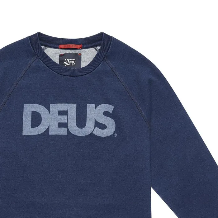 Indigo All Caps Crew 8211 Indigo Men Deus Ex Machina Classics
