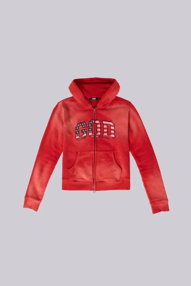 Jaded London 039GOD039 Mini Monster Hoodie Men Hoodies and Sweatshirts