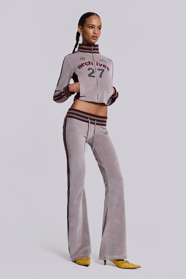 Jaded London 27 Velour Track Top Women Outerwear