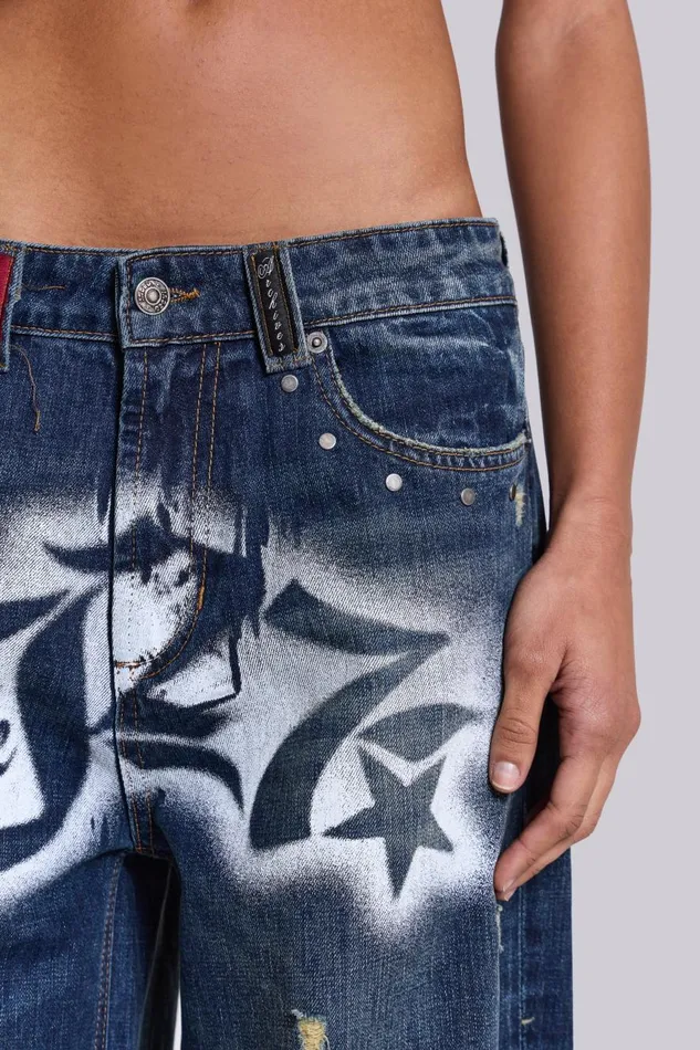 Jaded London 2K LDN Sonic Jeans Women Baggy Jeans