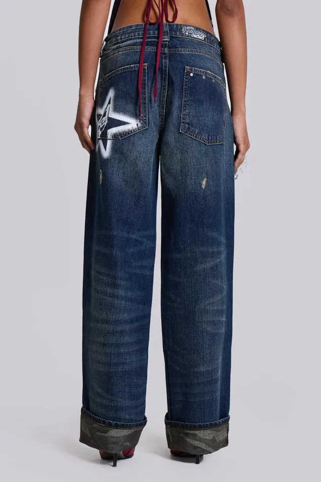 Jaded London 2K LDN Sonic Jeans Women Baggy Jeans