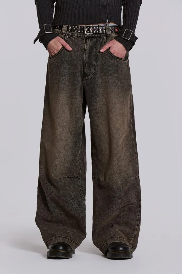 Jaded London Acid Brown Colossus Jeans Men Colossus Jeans