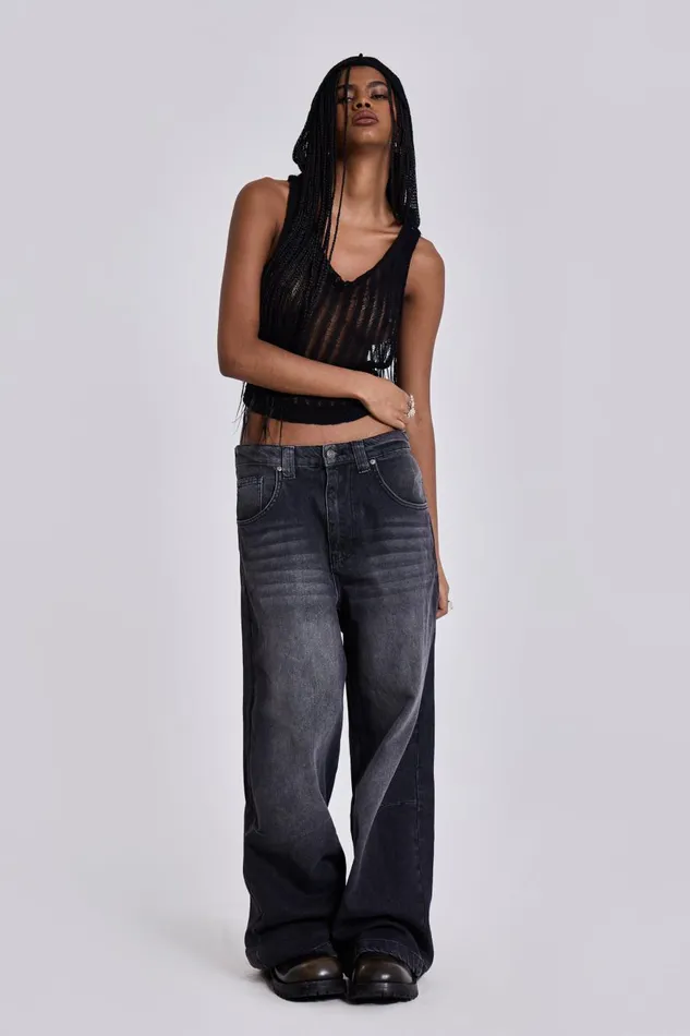 Jaded London Black Colossus Jeans Women Jeans