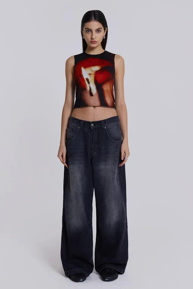 Jaded London Black Colossus Jeans Women Jeans