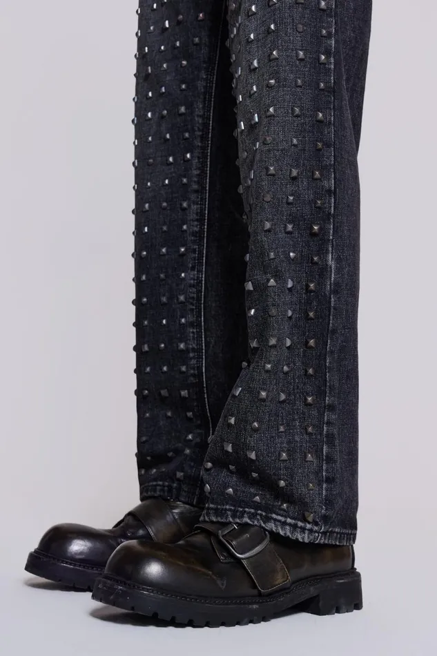 Jaded London Black Derby Shoes Men Accessories